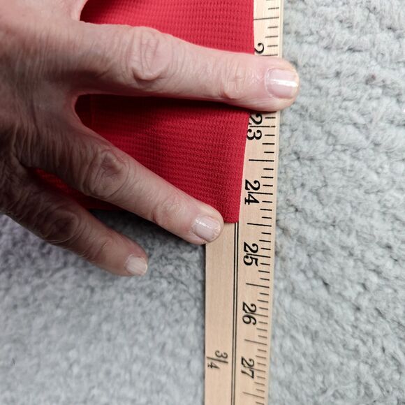 Anne Klein Blazer 10 Red Peplum Back Classic One Button Jacket Workwear Pockets - Picture 4 of 16